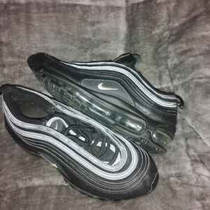 Nike Air Max 97 Black and Silver Sneakers
